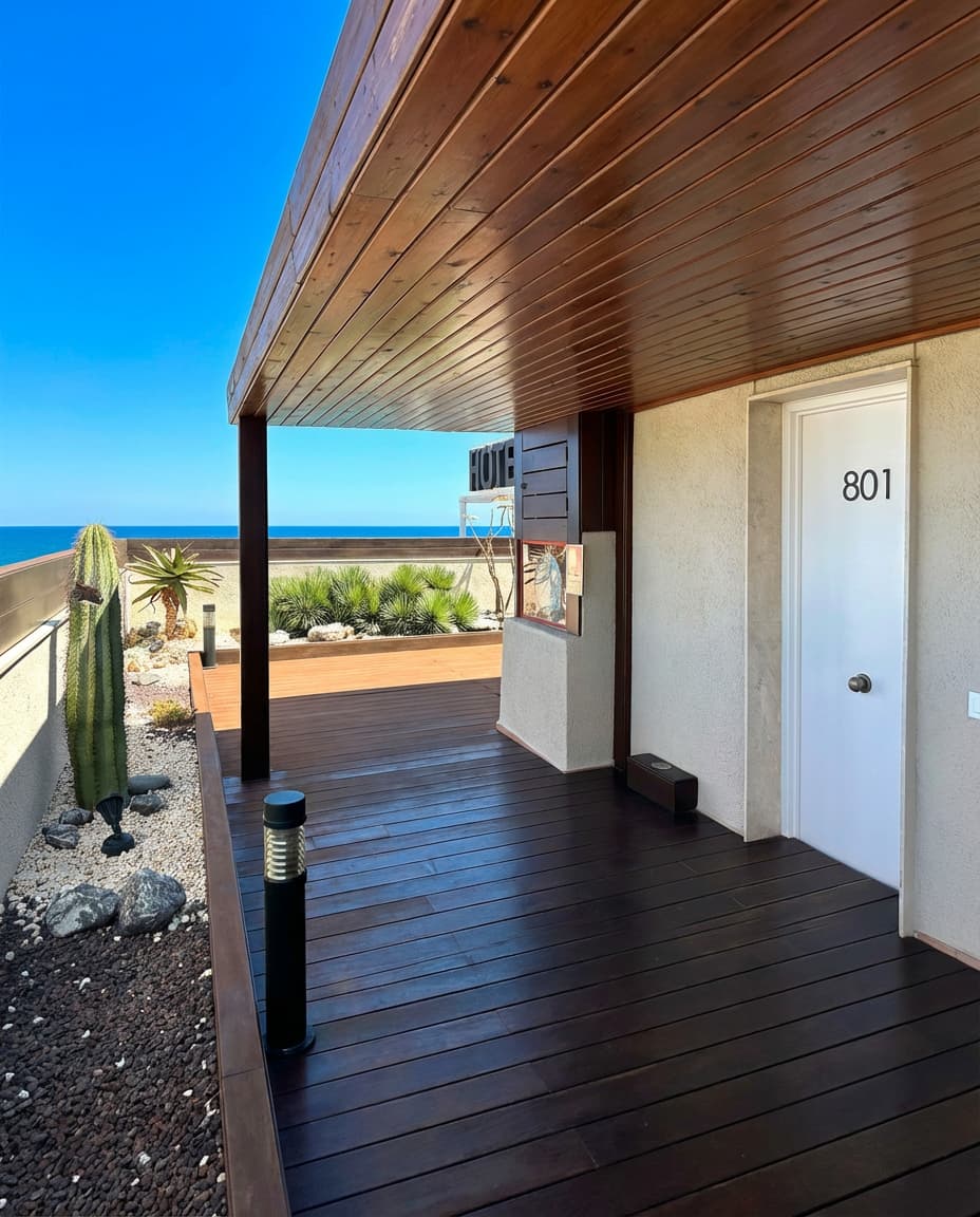 Los áticos del Aparthotel Acualandia llegan hasta la planta ocho, con terraza privada, jardín propio y el Mediterráneo como único vecino.